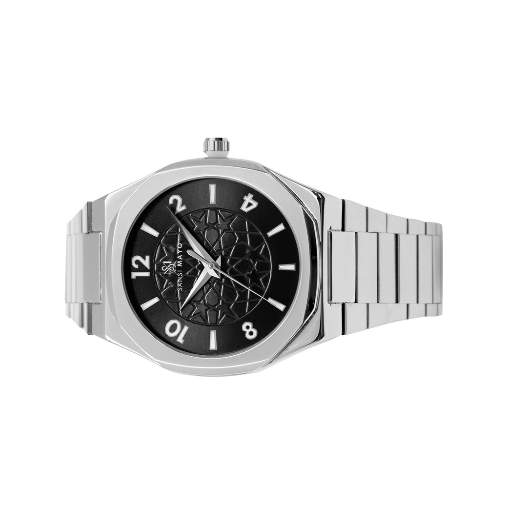 Sansi Mayo Silver Noir Wrist Watch