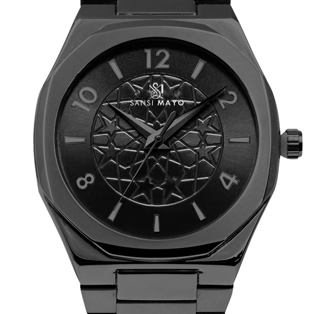 Sansi Mayo Black Onyx Wrist Watch