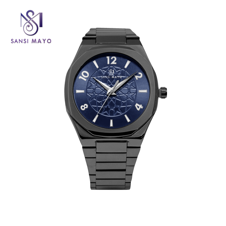 Sansi Mayo Black & Blue Fusion Wrist Watch