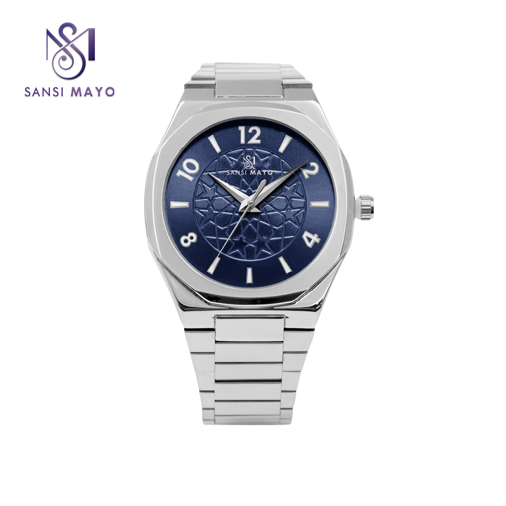 Sansi Mayo Silver & Blue Harmony Wrist Watch