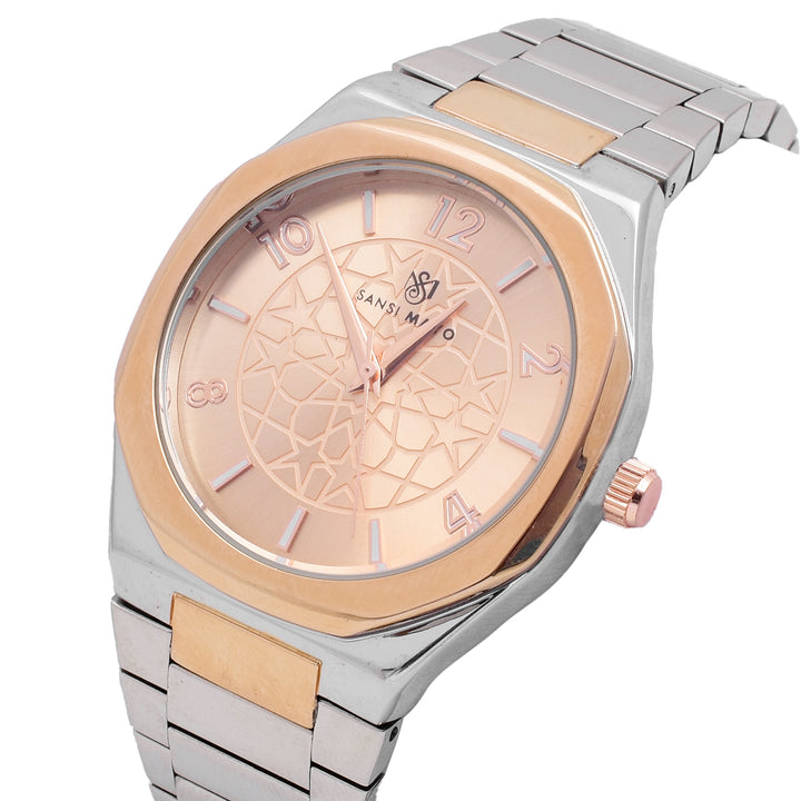 Sansi Mayo Two-Tone Rose Gold & White Elegance Wrist Watch