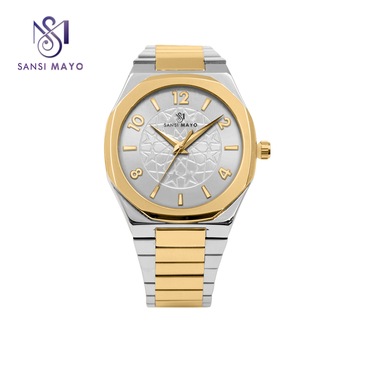 Sansi Mayo Two-Tone Gold & Silver Classic Wrist Watch