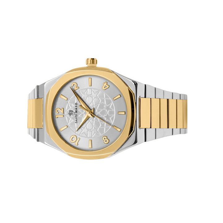 Sansi Mayo Two-Tone Gold & Silver Classic Wrist Watch