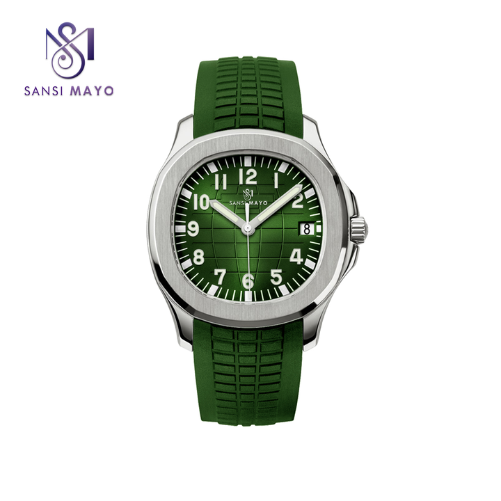 Sansi Mayo Round Grey & Blue Wrist Watch