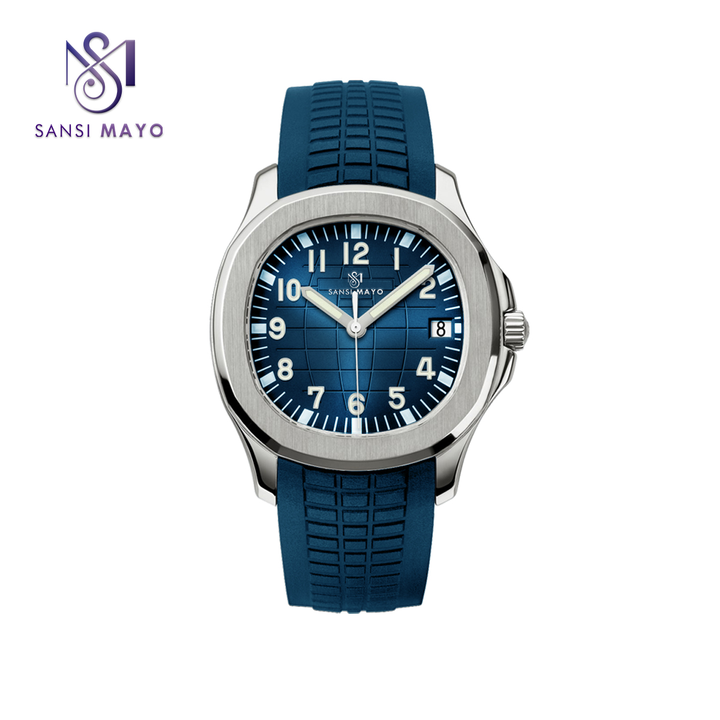 Sansi Mayo Round Blue & Black  Wrist Watch