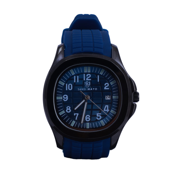 Sansi Mayo Round Black Wrist Watch - Midnight Blue