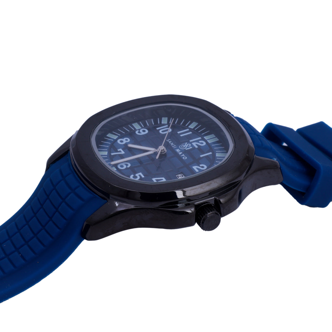 Sansi Mayo Round Black Wrist Watch - Midnight Blue