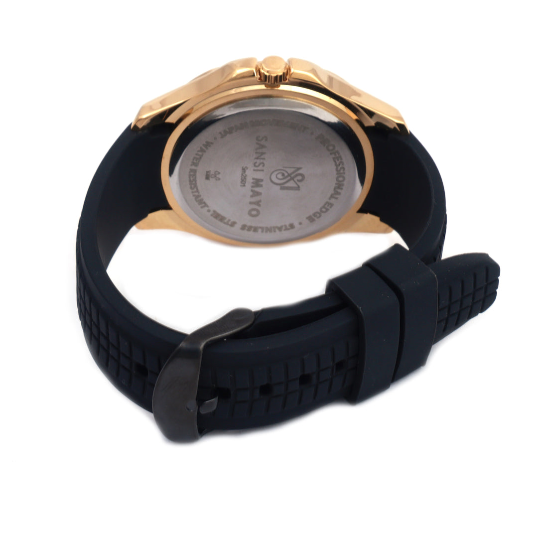 Sansi Mayo Round Gold & Coffe  Wrist Watch