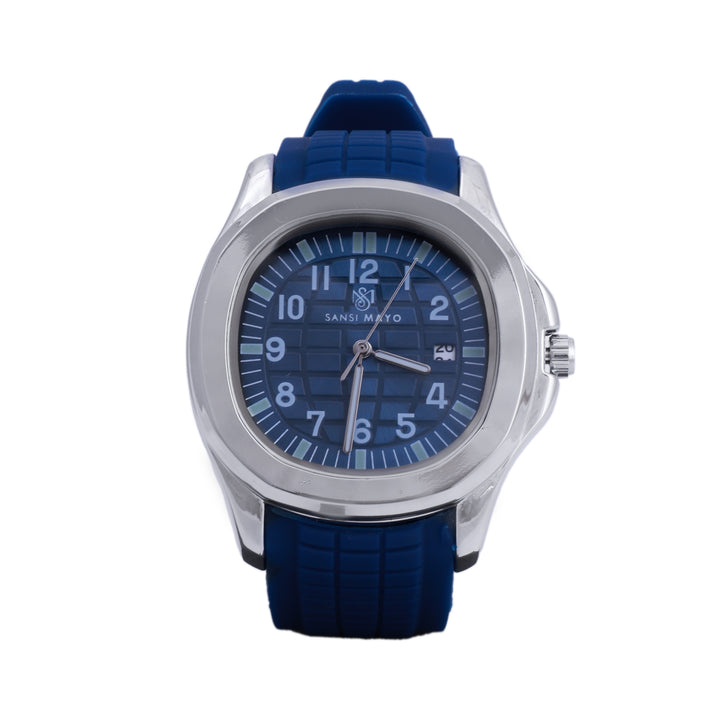 Sansi Mayo Round Blue & Black  Wrist Watch