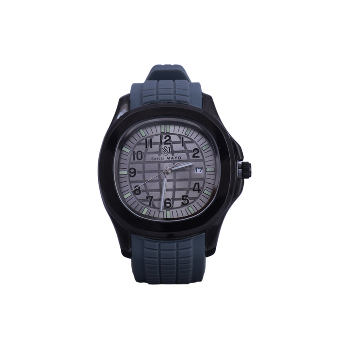 Sansi Mayo Round Black & Grey Wrist Watch