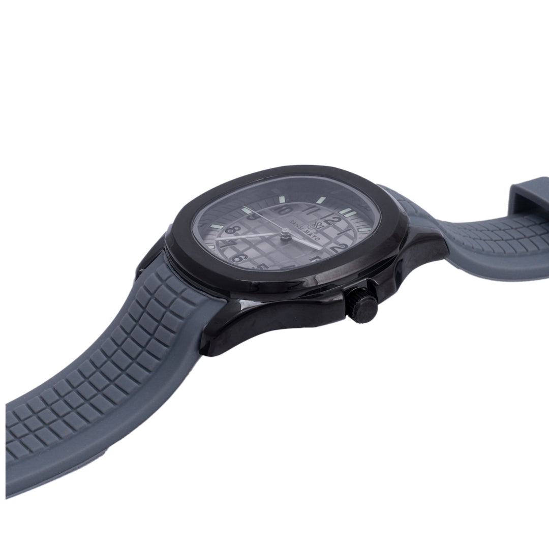 Sansi Mayo Round Black & Grey Wrist Watch