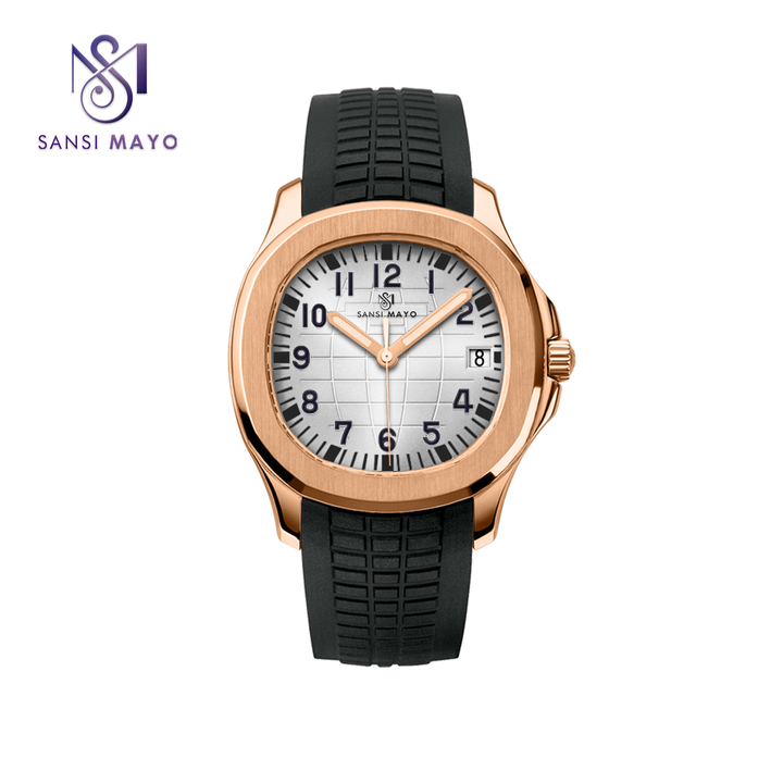 Sansi Mayo Round Gold & Coffe  Wrist Watch