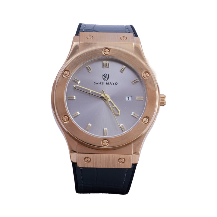 Sansi Mayo Round  Gold  & Grey Wrist Watch