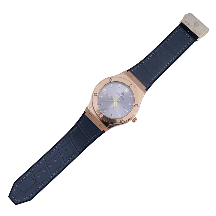 Sansi Mayo Round  Gold  & Grey Wrist Watch