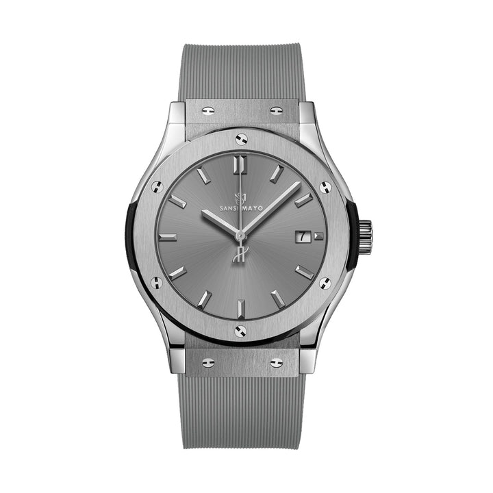 Sansi Mayo Round  Grey  & Grey Wrist Watch