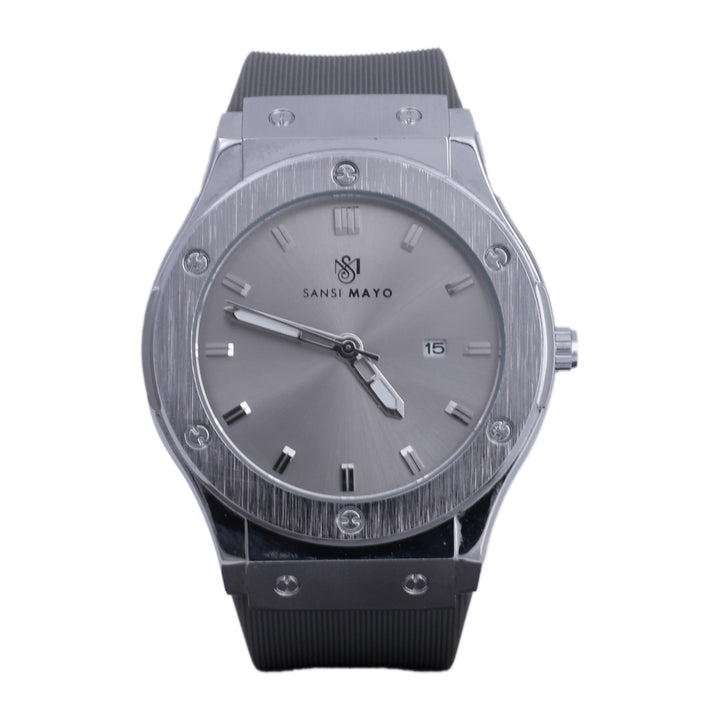 Sansi Mayo Round  Grey  & Grey Wrist Watch