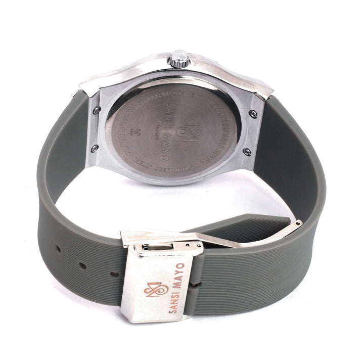 Sansi Mayo Round  Grey  & Grey Wrist Watch