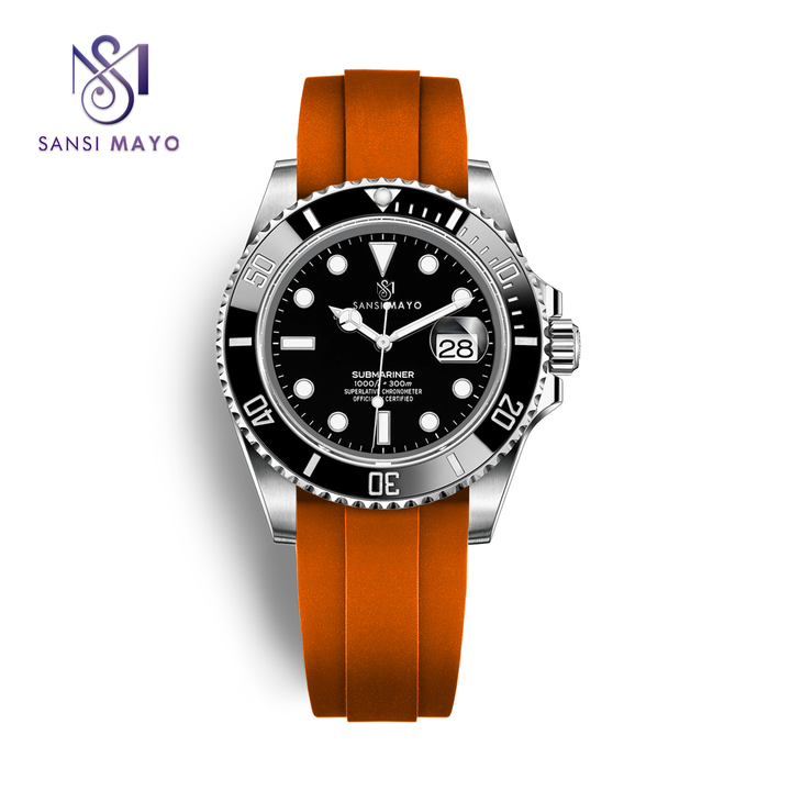 Sansi Mayo Round Two Tone Wrist Watch - Bold Contrast