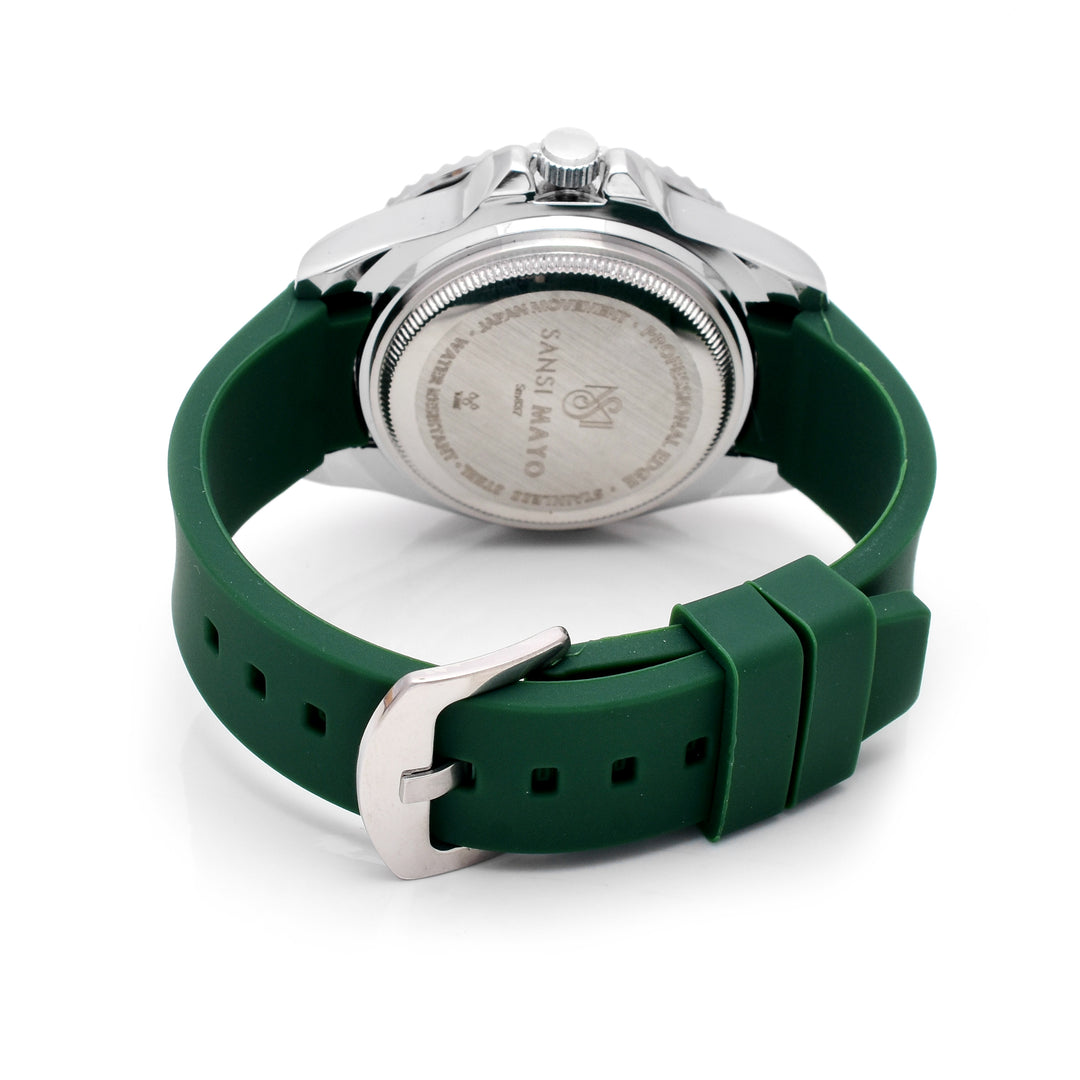 Sansi Mayo Round Two Tone Wrist Watch - Green Oasis