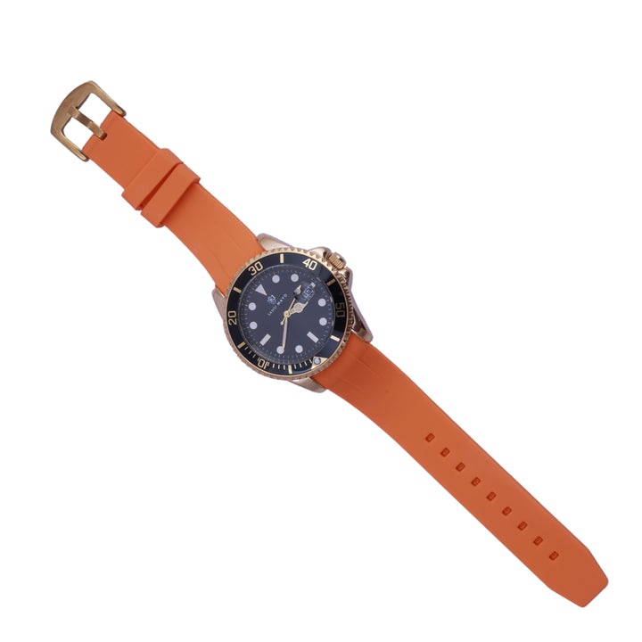 Sansi Mayo Round Two Tone Wrist Watch - Orange