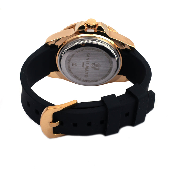 Sansi Mayo Round Two Tone Wrist Watch - Black