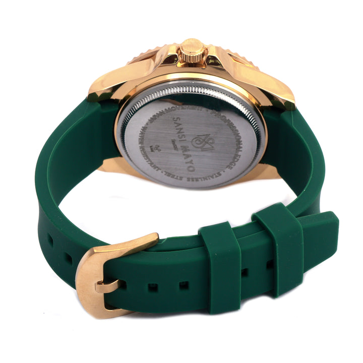 Sansi Mayo Round Two Tone Wrist Watch - Green