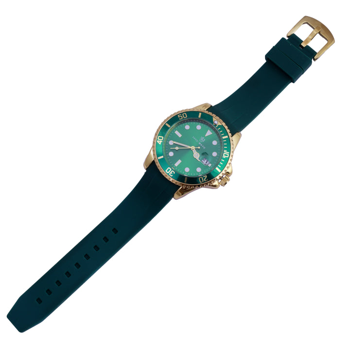 Sansi Mayo Round Two Tone Wrist Watch - Green