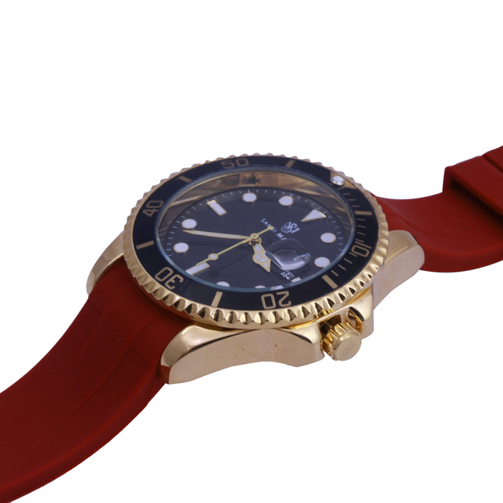 Sansi Mayo Round Two Tone Wrist Watch - Red