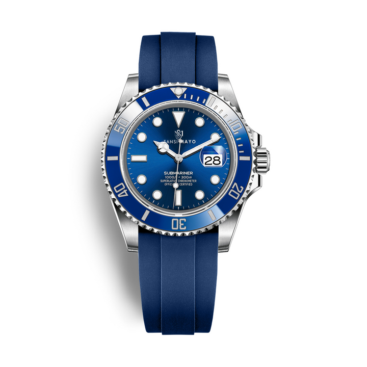 Sansi Mayo Round Two Tone Wrist Watch - Blue